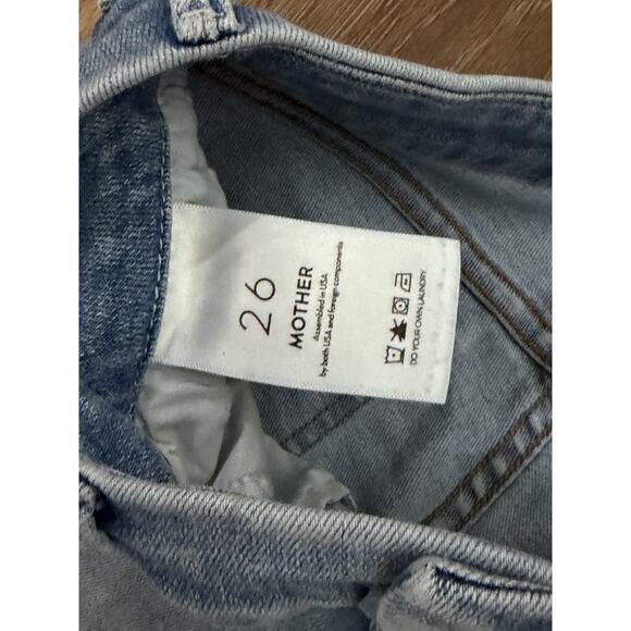 Mother The Looker Cropped Jeans Womens 26 Skinny Swimming Pool Blue Sunday - Picture 4 of 5